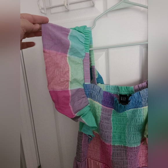 GAP Rainbow Plaid Maxi Dress - Picture 3 of 4
